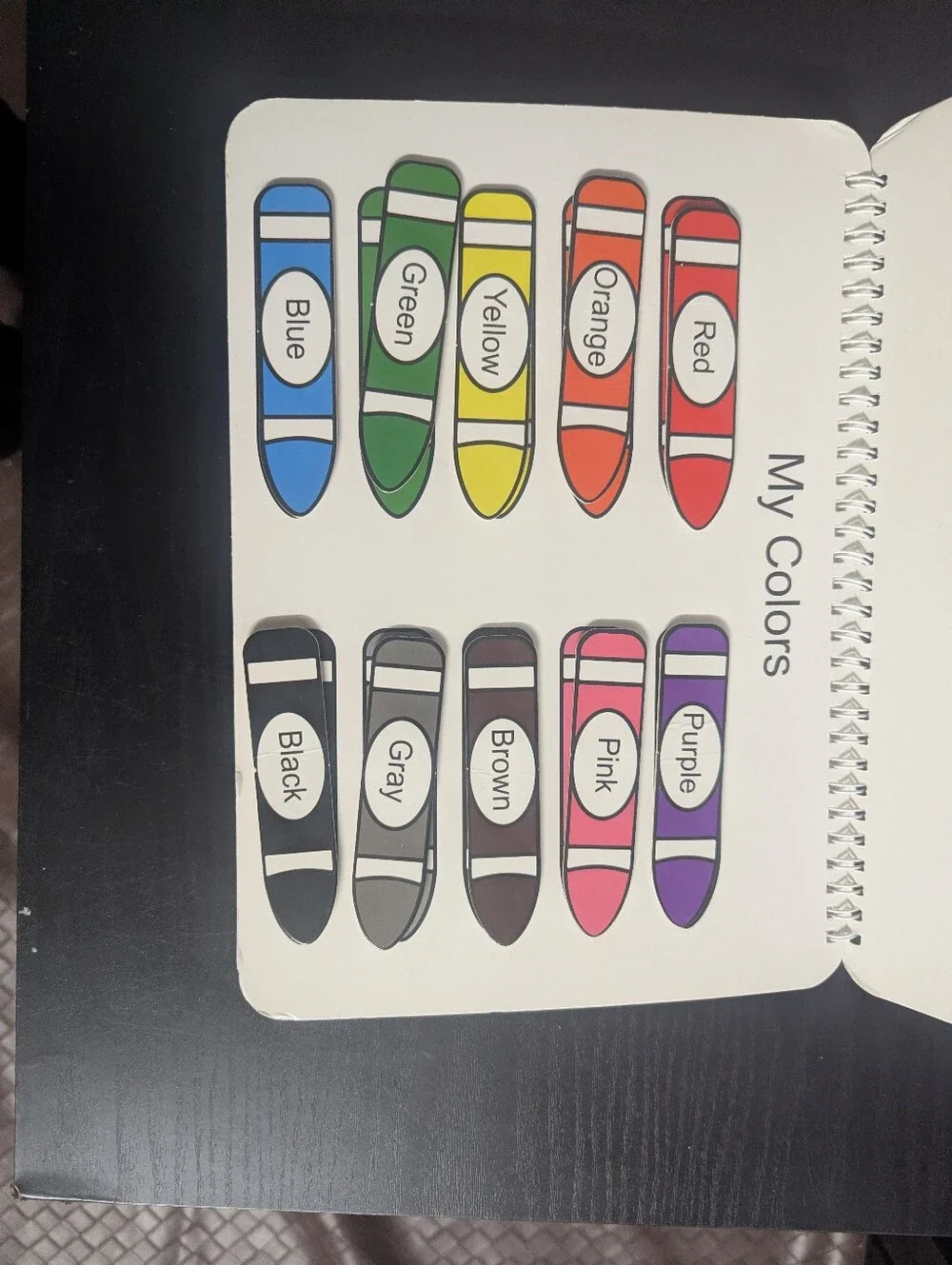 Busy Book Toddler Activity Coloring Book - White